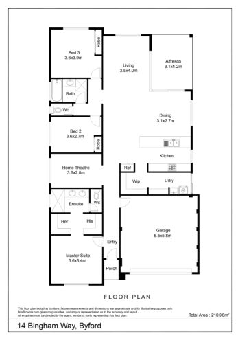 Listing image for 14 Bingham Way, Byford  WA  6122